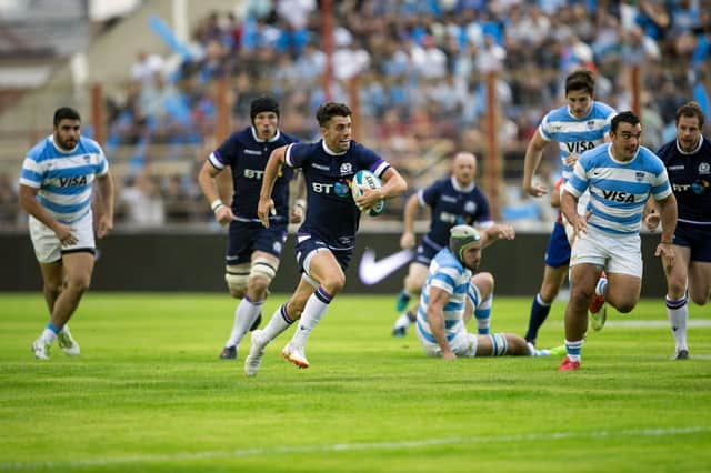 Scotland last played in Argentina in 2018 when they beat the Pumas 44-15 in Resistencia. (Photo by Pablo GASPARINI / AFP)
