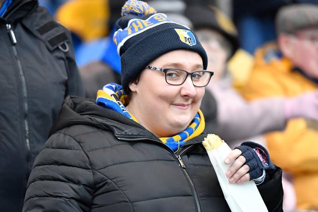 Some of the fans who watched Mansfield draw 2-2 with Port Vale on 26th December 2019.