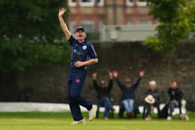 Scotland celebrate qualifying for the T20 World Cup.