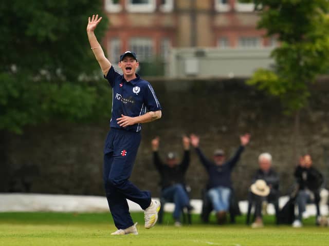 Scotland celebrate qualifying for the T20 World Cup.