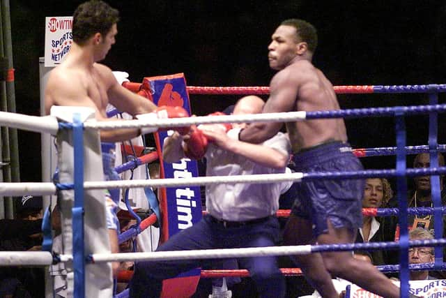 Hampden Park staged Mike Tyson's fight against Lou Savarese in June 2000.  Picture: AFP via Getty Images