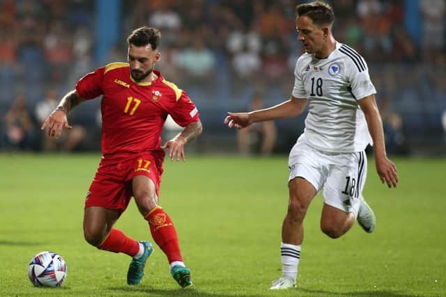 Sead Haksabanovic (left) plays his international football with Montenegro. (Photo by Filip Filipovic/Getty Images)