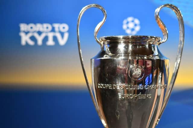 The Uefa Champions League trophy. Picture: SNS