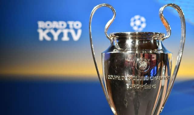 The Uefa Champions League trophy. Picture: SNS