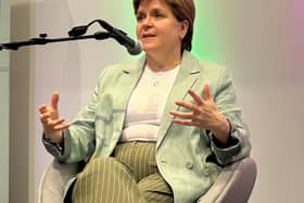 Former Scottish first minister Nicola Sturgeon at a recent festival appearance in Belfast (Picture: Claudia Savage/PA Wire)