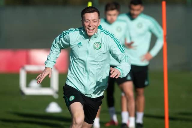 Celtic captain Callum McGregor during a Celtic training session at Lennoxtown. (Photo by Craig Foy / SNS Group)
