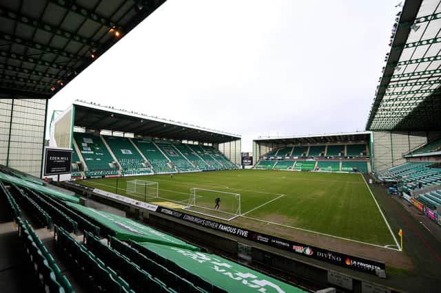 A general view of Easter Road
