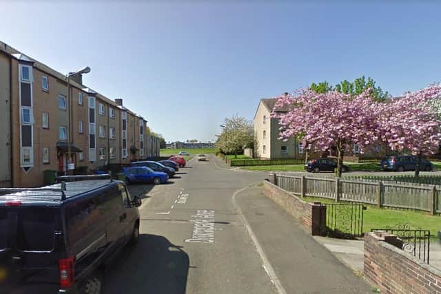 The body of a seriously injured  39-year-old man was found dead at a home in Dumpark Avenue, Bo’ness on Saturday at 2pm, April 17 (Photo: Google Maps).
