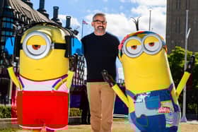 Steve Carell, who voices Gru, refrained from wearing a suit when he attended the Minions: The Rise of Gru photocall in London. Photo: Joe Maher/Getty Images/