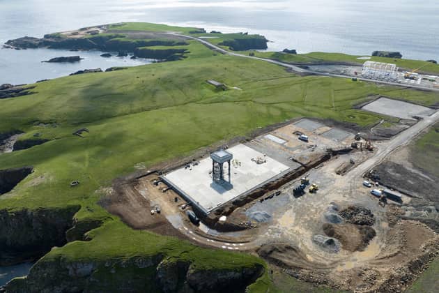 A general view of their spaceport in Unst on the Shetland Islands. Photo: SaxaVord/PA Wire