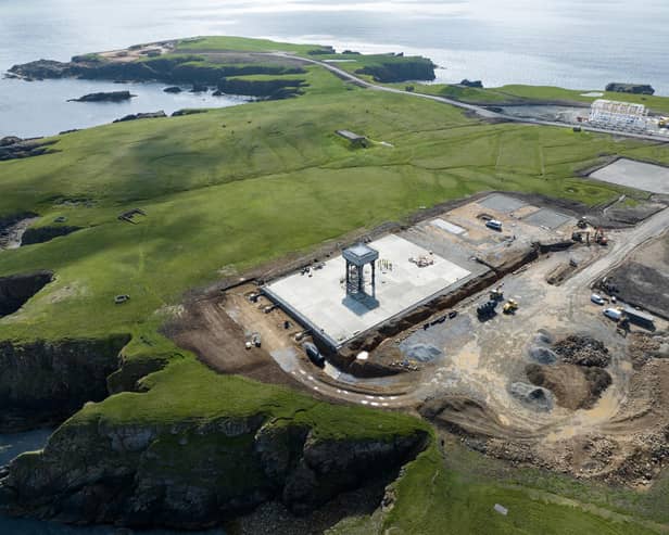 A general view of their spaceport in Unst on the Shetland Islands. Photo: SaxaVord/PA Wire