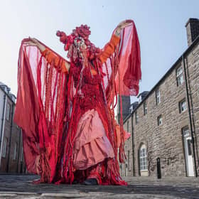 Dundee artist Saoirse Amira Anis prepares for her performances at Art Night Dundee this Saturday. Picture: Neil Hanna