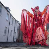 Dundee artist Saoirse Amira Anis prepares for her performances at Art Night Dundee this Saturday. Picture: Neil Hanna