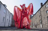 Dundee artist Saoirse Amira Anis prepares for her performances at Art Night Dundee this Saturday. Picture: Neil Hanna