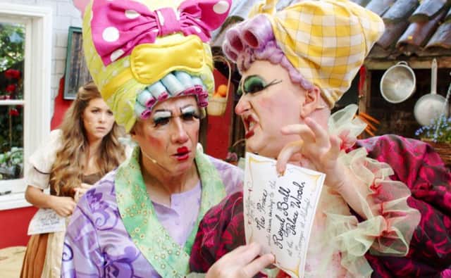 Peter Duncan and Adam Price as the Ugly Sisters