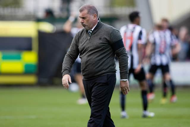 Celtic manager Ange Postecoglou at full time after the 2-0 defeat to St Mirren on September 18. (Photo by Craig Williamson / SNS Group)