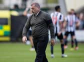 Celtic manager Ange Postecoglou at full time after the 2-0 defeat to St Mirren on September 18. (Photo by Craig Williamson / SNS Group)