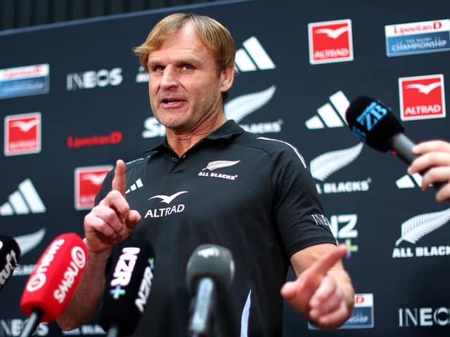 There is a lot of goodwill being shown to All Blacks coach Scott Robertson regardless of the result against Argentina. (Photo by Phil Walter/Getty Images)