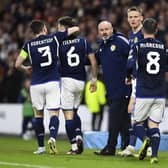 Steve Clarke praised his Scotland players after a 2-0 win over Spain.