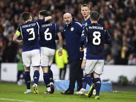 Steve Clarke praised his Scotland players after a 2-0 win over Spain.