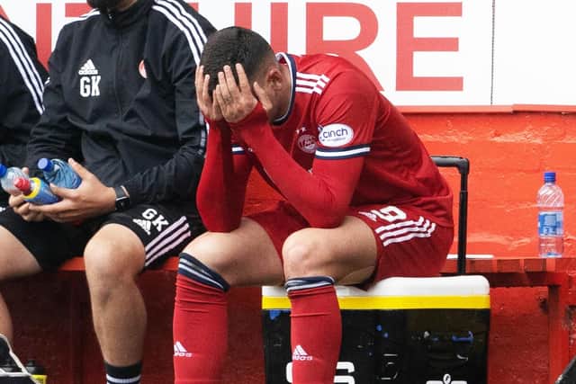 Christian Ramirez can't hide his emotion after being subbed.