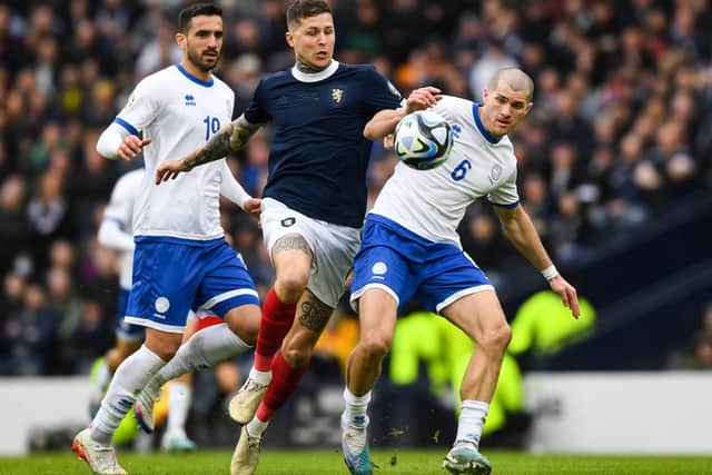 Lyndon Dykes impressed for Scotland after coming on against Cyprus.