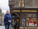 Jude Innes, the great great granddaughter of George Innes who opened the book shop with his brother John in 1879.