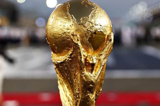 The FIFA World Cup trophy. (Photo by Mark Thompson/Getty Images)