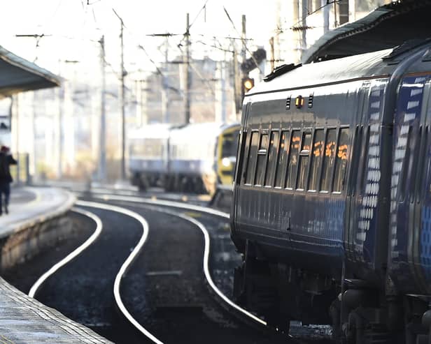 The woman was on a train travelling between Polmont and Edinburgh Waverley when she fell asleep at 7.21am on April 20