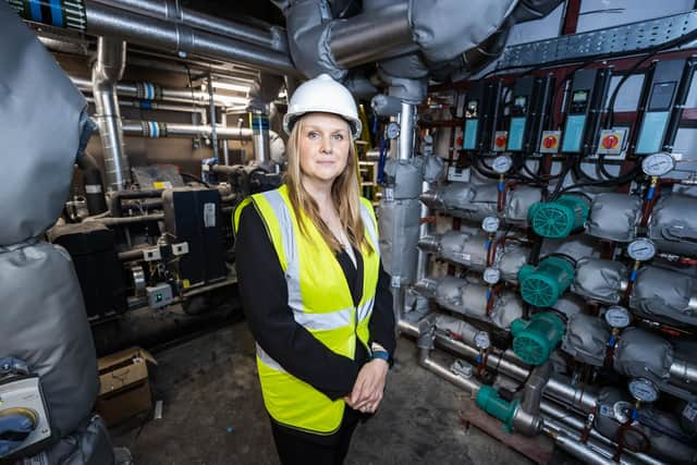 Victoria Erasmus, co-owner and sustainability boss at the new Uilebheist distillery and brewery in Inverness, has just taken delivery of all the equipment which will be used to create the firm's "unique" whiskies and beers. Picture: Paul Campbell