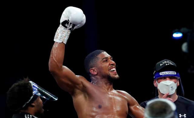 Anthony Joshua is scheduled to defend his WBA, WBO, IBF and IBO belts against WBC holder Tyson Fury on 14 August 2021. (Pic: Getty Images)