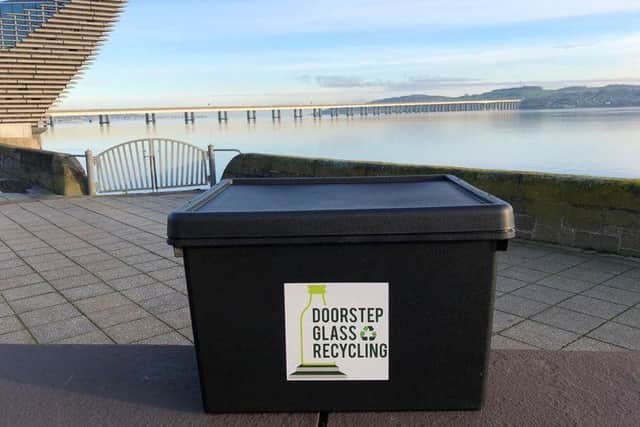 The glass recycling service is expanding from its home town of Dundee into Glasgow from next month. Picture: contributed.