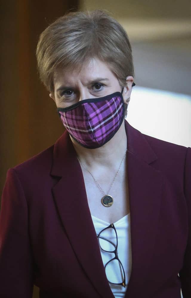 Nicola Sturgeon has hammered home the 'wear a mask' message