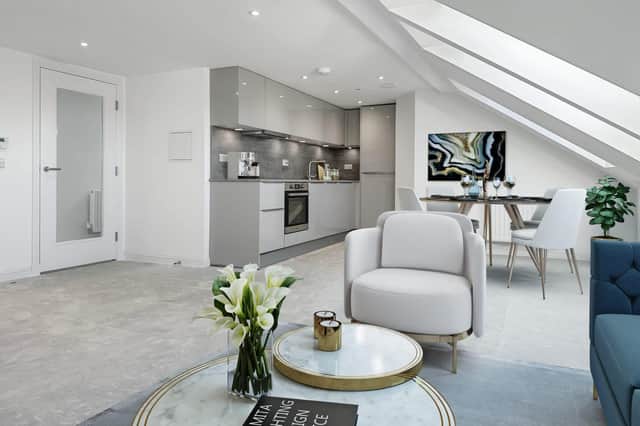 REWD Group has turned derelict offices in Falkirk town centre into six luxury apartments. Picture: contributed.