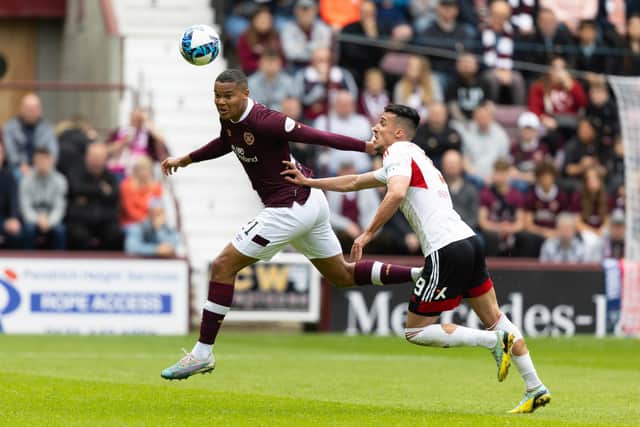 Hearts defender Toby Sibbick and Aberdeen forward Bojan Miovski will come up against each other once again on Saturday.