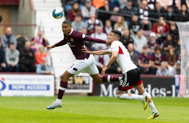 Hearts defender Toby Sibbick and Aberdeen forward Bojan Miovski will come up against each other once again on Saturday.