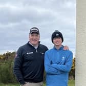 Irvine Golf Club legend Alan Tait hosted Aidan Lawson at the Ayrshire club ahead of next week's Scottish Boys' Open.