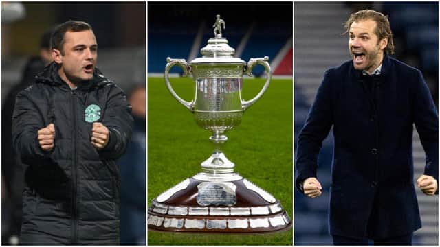 Shaun Maloney and Robbie Neilson continue their sides' respective Scottish Cup journeys this weekend. (Pictures: SNS)