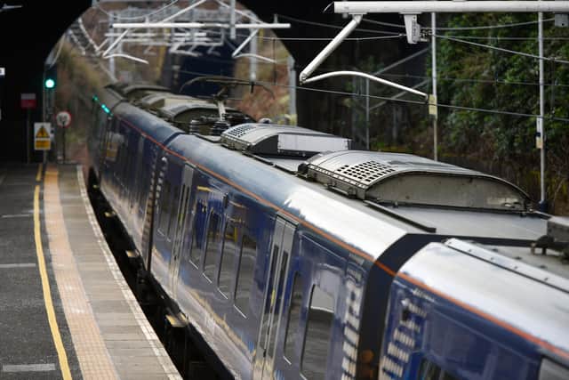 Train services between Glasgow Queen Street and Edinburgh via Falkirk High were cancelled late on Saturday night after a fight broke out among passengers. Picture: Michael Gillen.