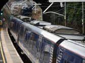 Train services between Glasgow Queen Street and Edinburgh via Falkirk High were cancelled late on Saturday night after a fight broke out among passengers. Picture: Michael Gillen.