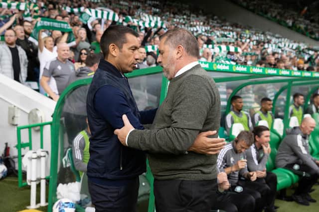 Giovanni van Bronckhorst and Ange Postecoglou, pictured back in September.