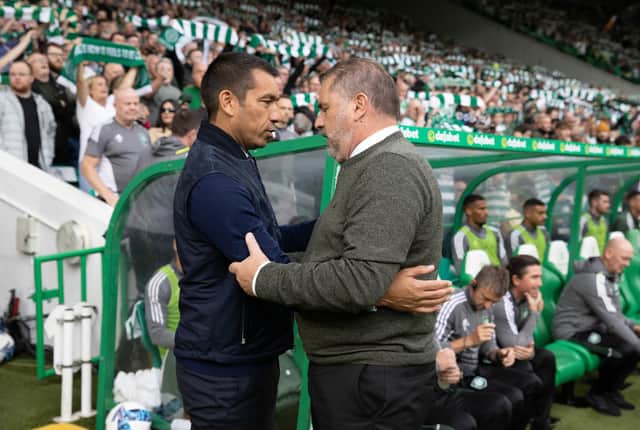 Giovanni van Bronckhorst and Ange Postecoglou, pictured back in September.