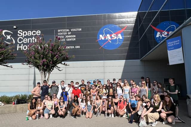 Members of the orchestra at Nasa during their US tour (pic: Ayrshire Fiddle Orchestra)