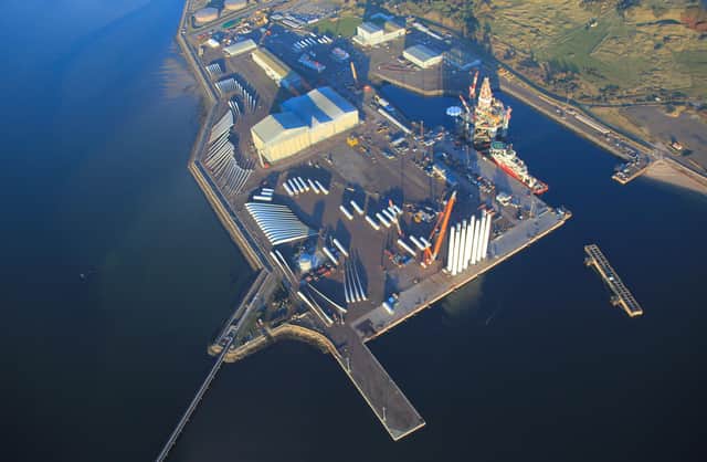 The former mothballed Nigg fabrication yard on the Cromarty Firth has been transformed into a multi-energy sector site