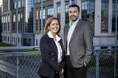 Wendy Atkinson and Steven Fraser of accountancy and advisory firm AMS, which is expanding into Scotland.