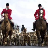Supporters of mounting fox hunting in Kelso, pictured back in 2022. Image: Ian Rutherford.