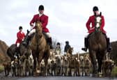 Supporters of mounting fox hunting in Kelso, pictured back in 2022. Image: Ian Rutherford.