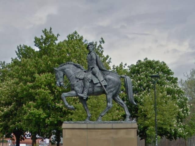 The only equestrian statue of Bonnie Prince Charlie is in Derby