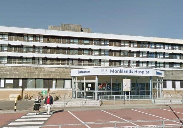 Monklands University Hospital in NHS Lanarkshire