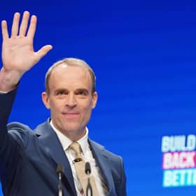 Lord Chancellor Dominic Raab during the Conservative Party Conference in Manchester.
